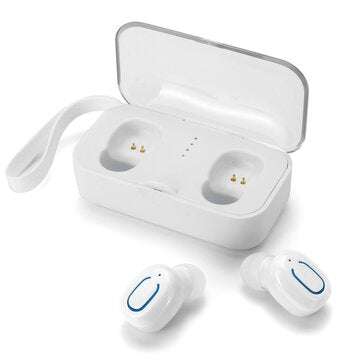 T18S TWS Wireless Earbuds bluetooth 5.0 Earphone Mini Portable Stereo Headphone w... (COLOR.: WHITE)