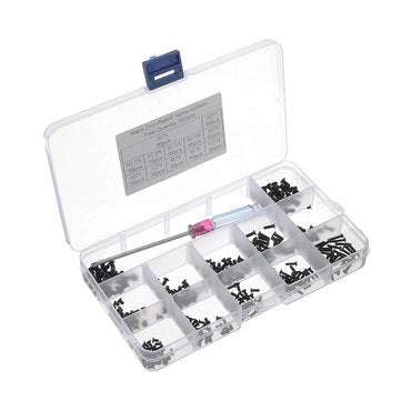 Suleve MXZP1 360Pcs M2 M2.5 M3 Mini P hillips Screw Flat Head Zinc-Plated Electronic Notebook Lap