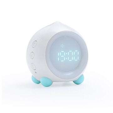 Mini LED Digital Voice Control Creative Alarm Clock Smart Sp... (TYPE: BLUETOOTHTYPE | COLOR: WHITE)