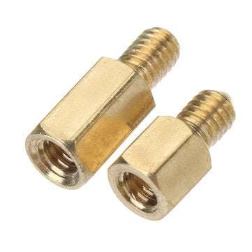 Suleve M4BH1 100Pcs M4 Male-Female Brass Hex Standoffs Support Spacer Pillar Scre... (SIZE: 10MM)