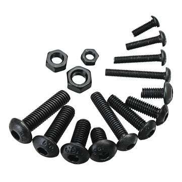 Suleve MXCH3 440Pcs M3/M4/M5 Carbon Steel Screw Hex Socket Button Head Bolt Nut Assortment Kit