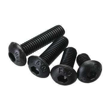 Suleve MXCH3 440Pcs M3/M4/M5 Carbon Steel Screw Hex Socket Button Head Bolt Nut Assortment Kit