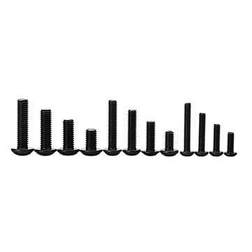 Suleve MXCH3 440Pcs M3/M4/M5 Carbon Steel Screw Hex Socket Button Head Bolt Nut Assortment Kit