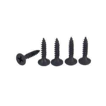 Suleve M3.5CP2 1000Pcs M3.5 20mm Corss Black Recessed Flat Head Self Tapping Ash Phosphorus Drywall