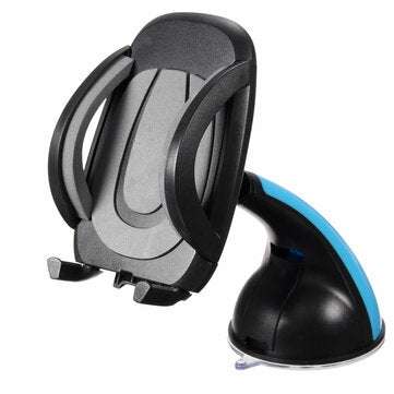 Plastic Car Phone Holder GPS Accessories Suction Cup Retractable Mount Stand (COLOR3: BLUE)