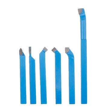 Machifit 6Pcs Welding CNC Lathe Cutting Tool 8mm/10mm/12mm Carbide Turning Tool Set (SIZE: 8MM)