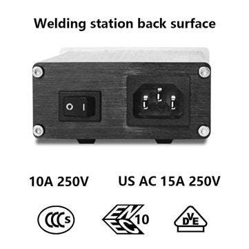 STC T12 OLED Soldering Station Quick Heating Electronic Welding Iron 200-450 100-240V with 9501 H