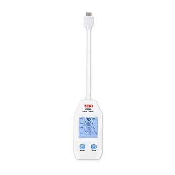 UNI-T UT658C Type C Electric USB Voltage Safety Tester Voltmeter Amperemeter Charger Capacity Meter