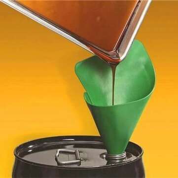 Oil Draining Tool Flexible Water Foldable Draining Tool Oil Guide Plate For... (COLOR & SIZE: BLUEL)