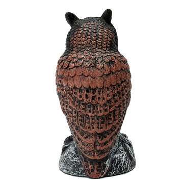 Standing Owl Bird Model Toys Hunting Shooting Decoy Deterrent Home Garden Decorations