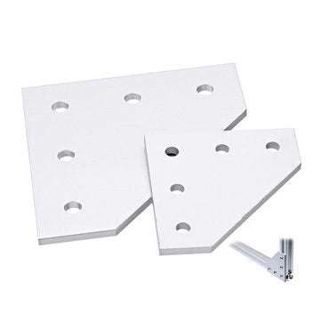 Machifit 5 Holes Aluminum Profile Corner Bracket  90 Degree L Type Joint Plate for C... (SIZE: 20MM)