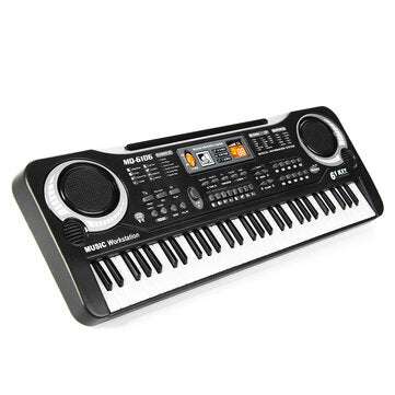 Standard 61 Keys  Children Electronic Piano Keyboard with External Speaker Microphone Supports Singi
