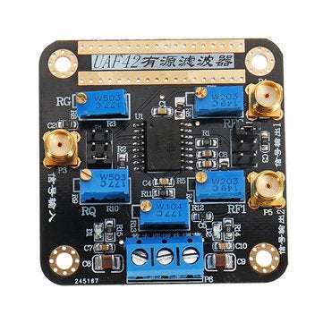 UAF42 Active Filter Module Highpass/Lowpass/Bandpass Adjustable Filtering Board