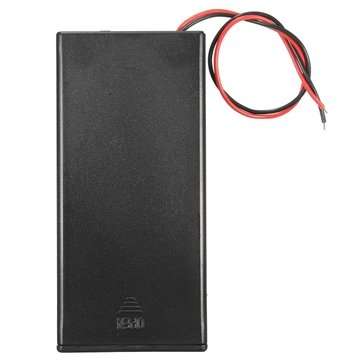 Plastic Battery Holder Storage Box Case Container ON/OFF Switch For 2x18650 Batteries 3.7V