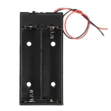 Plastic Battery Holder Storage Box Case Container ON/OFF Switch For 2x18650 Batteries 3.7V