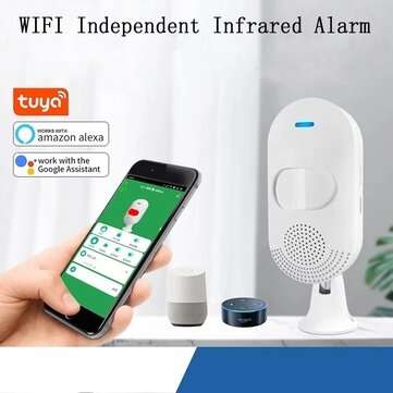 Tuya WIFI Independent Infrared Detection Alarm PIR Motion Detector Sensor for Home Security Work Wit