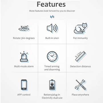 Tuya WIFI Independent Infrared Detection Alarm PIR Motion Detector Sensor for Home Security Work Wit