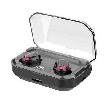 TWS Wireless bluetooth 5.0 Earphone Digital Display DSP Noise Cancelling 3000mAh Power Bank Bliatera