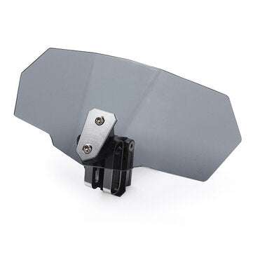 Motorcycle Windshield Screen Extension Spoiler Wind Deflector Adjustable Clip On Universal