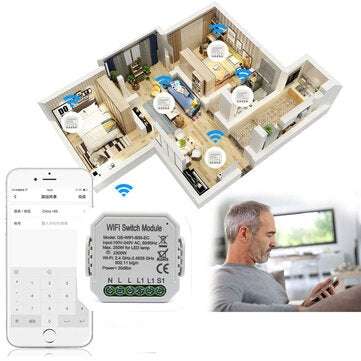 Tuya Smart WIFI Power Monitor Interrupter Mobile Phone Remote Control Timing Control Support Alexa