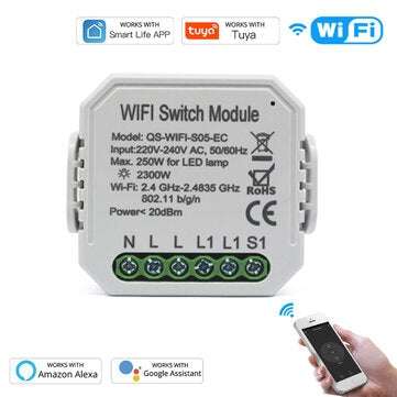 Tuya Smart WIFI Power Monitor Interrupter Mobile Phone Remote Control Timing Control Support Alexa