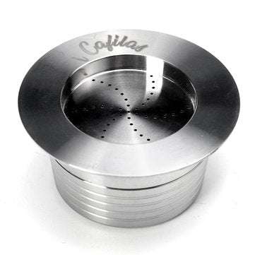 Stainless Steel Refillable Coffee Capsule Cup Reusable Coffee Pods w/ Pods Holder Spoon Brush for La