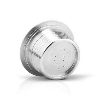 Stainless Steel Refillable Coffee Capsule Cup Reusable Coffee Pods w/ Pods Holder Spoon Brush for La