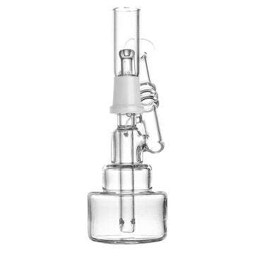 Transparent H ookah Clear Shisha Water Pipe Glass T obacco Dab Rigs For Dry Herb Waxes Oil