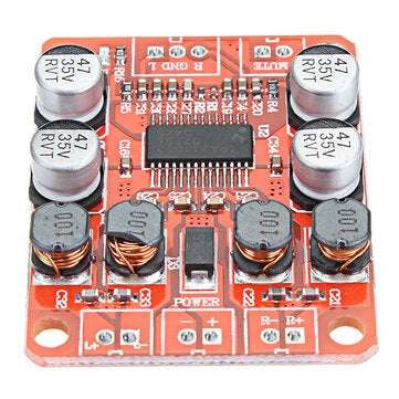 TPA3110 DC 12V 24V 2x15W Dual Channel Stereo Digital Power Amplifier Board For 4/6/8/10 Ohm Speaker