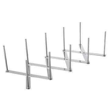 Stainless Steel Kitchen Storage Rack Adjustable Retractable Kitchen Pan Pot Organizer