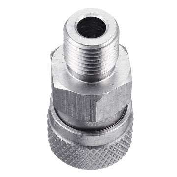 Stainless 1/8 BSPP Quick Release Hexagonal Coupler with 3 plugs for PCP Air Filling