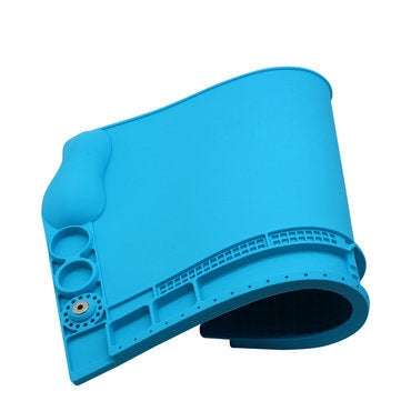 SS-004H 45x30cm 3D Wrist Protection Phone Maintenance Mat Ergonomic Silicone Desk Mat High Temperatu