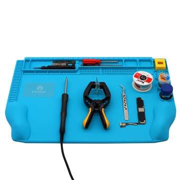 SS-004H 45x30cm 3D Wrist Protection Phone Maintenance Mat Ergonomic Silicone Desk Mat High Temperatu