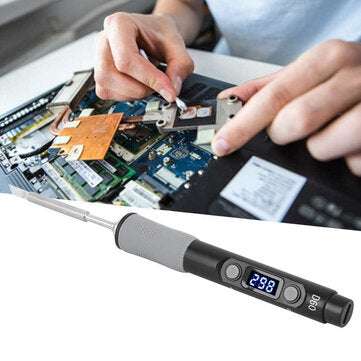 SQ-D60 60W Digital Soldering Iron Station DC12-24V Type-C Interface 100-400 Adjustable Tempera