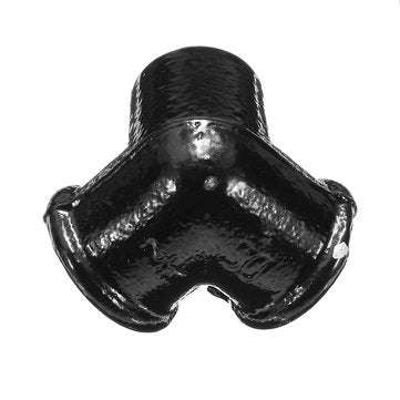 Machifit 3/4 Inch Side Outlet Malleable Iron Elbow 90 Threaded Cross Pipes Fittings Connector
