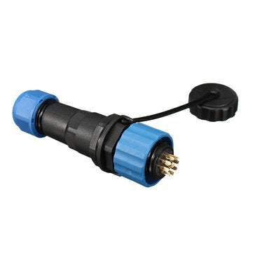 SP16 IP68 Waterproof Connector Male Plug & Female Socket 9 Pin Panel Mount Wire Cable Connector Avia