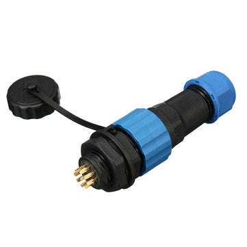 SP16 IP68 Waterproof Connector Male Plug & Female Socket 9 Pin Panel Mount Wire Cable Connector Avia