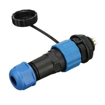 SP16 IP68 Waterproof Connector Male Plug & Female Socket 9 Pin Panel Mount Wire Cable Connector Avia