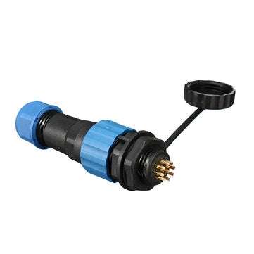 SP16 IP68 Waterproof Connector Male Plug & Female Socket 9 Pin Panel Mount Wire Cable Connector Avia