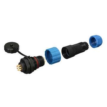 SP16 IP68 Waterproof Connector Male Plug & Female Socket 9 Pin Panel Mount Wire Cable Connector Avia