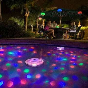 Spa Hot Tub LED Swimming Pool Light Floating Colorful Underwater Baby Bath Toy Waterproof Lamp