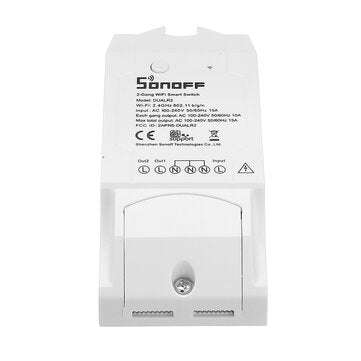 SONOFF Dual R2 Channel DIY WIFI Wireless APP Remote Control Switch Socket Module AC 90-250V For Sm