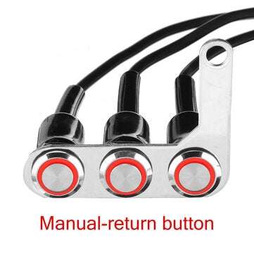Motorcycle Switch Handlebar ON-OFF Push 3 Buttons Waterproof For Headlight Horn Horn T... (TYPE: #7)