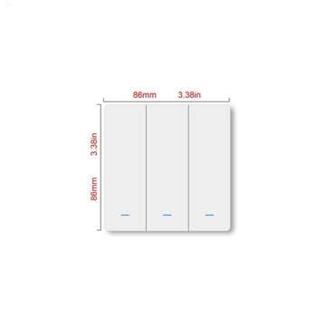Somgoms SM-SYT-B3 RF433 DC3V 3Gang Wireless Transmitter Switch Vice Switch