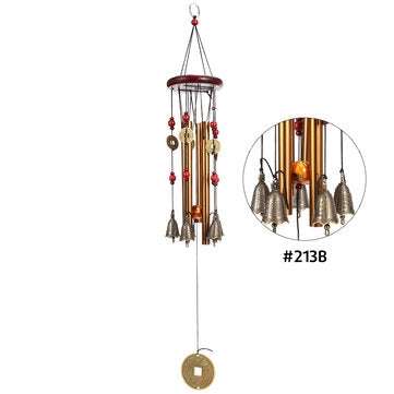 Solid Wood Bronze Wind Chimes Hanging Ornament Yard Garden Decor Gift (TYPE: TYPEB)