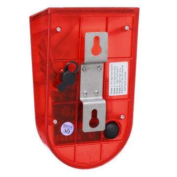 Solar Strobe Light Motion Detector Solar Alarm Light 129dB Loud Siren Street Lamp