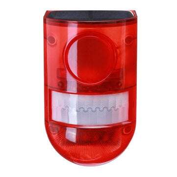 Solar Strobe Light Motion Detector Solar Alarm Light 129dB Loud Siren Street Lamp