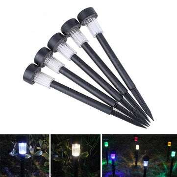 Solar Powered Plastic LED Lawn Light Waterproof Outdoor Garden Landscape Yard ... (COLOR.: COLORFUL)