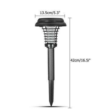 Solar Powered LED Light Mosquito Pest Bug Zapper Insect Killer Lawn Lamp Garden