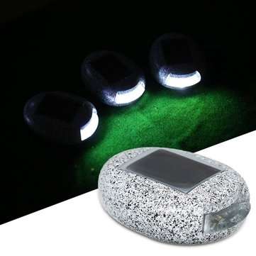 Solar Powered Buried Stone Under Ground Lamp Waterproof Home Garden  Light